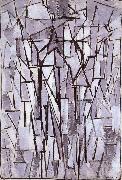 Piet Mondrian The conformation of trees painting